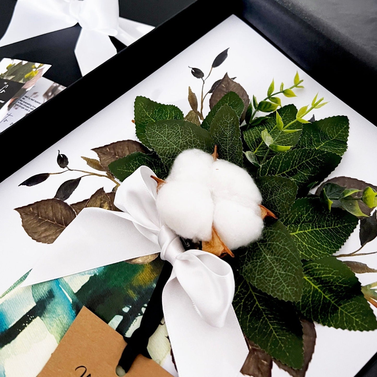 Personalised Cotton Flower Boxed Card | The Luxe Co