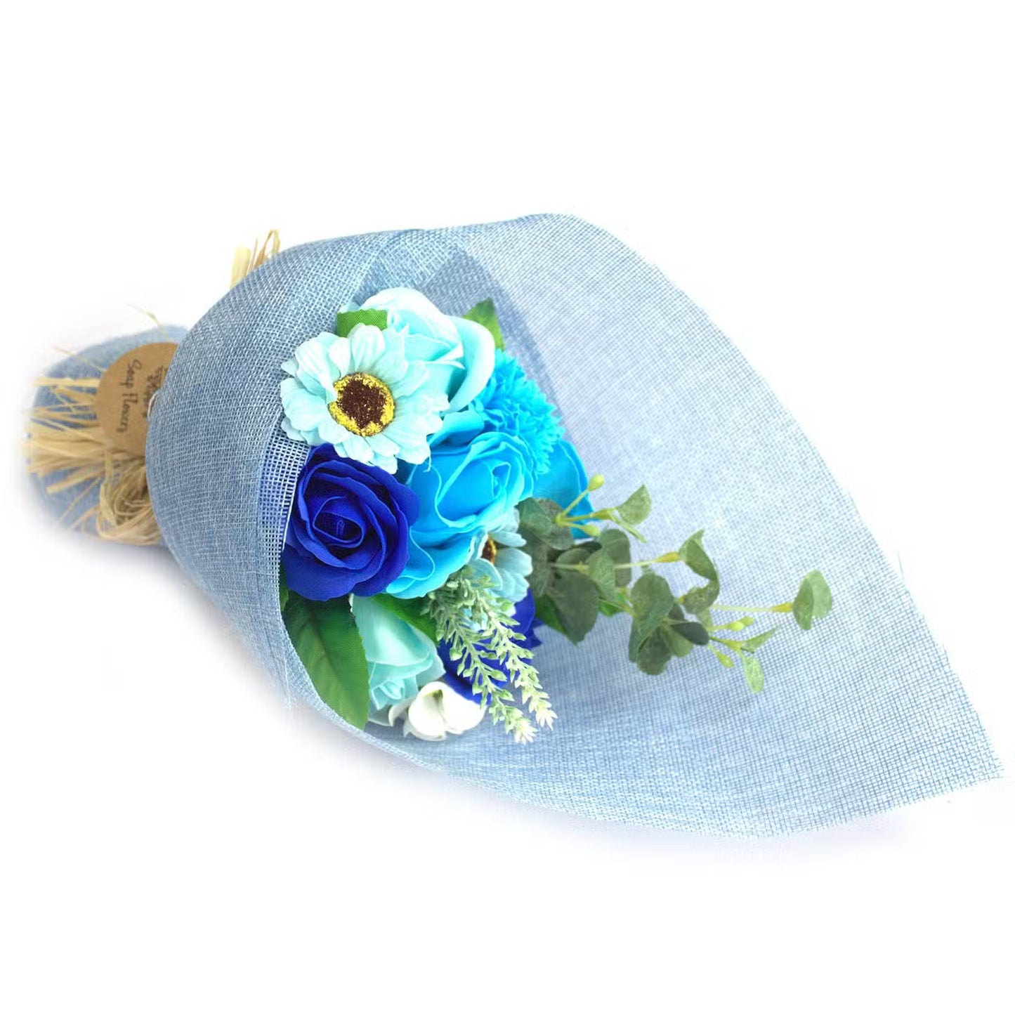 Blue Bouquet of Rose Soaps