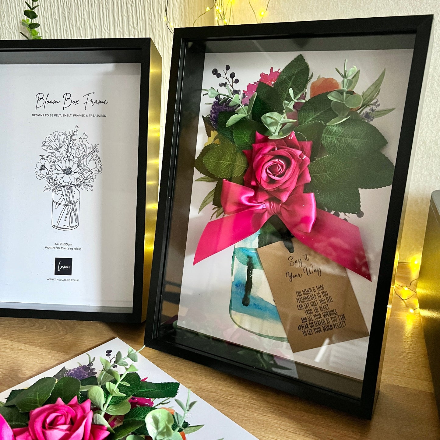 3d frame A4 deep box frame to house keepsakes 