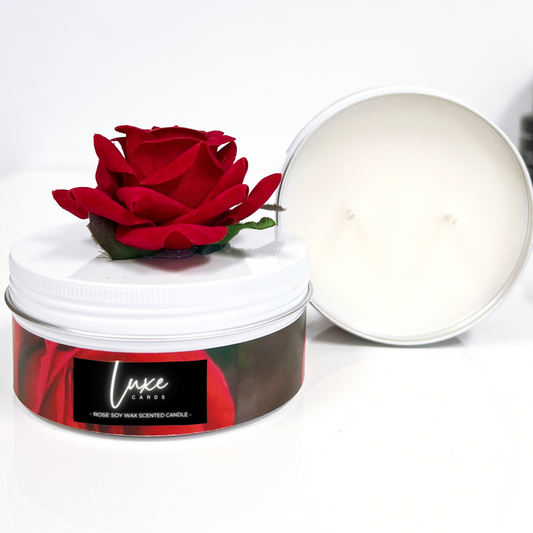 Red Rose Scented Candle