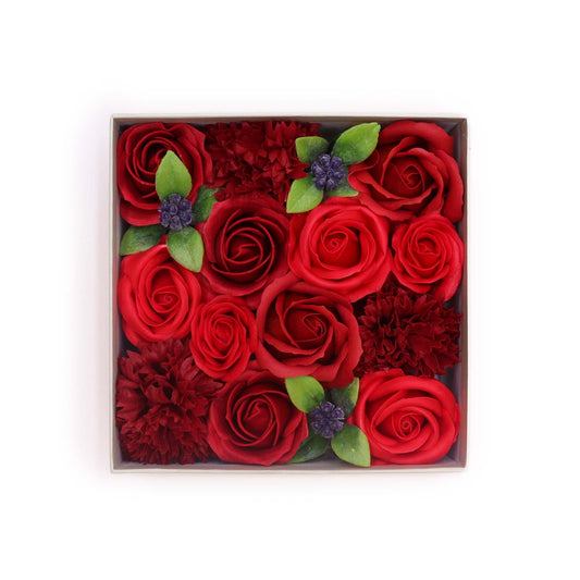 Bouquet Red Rose Soaps Gift Box