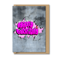 graffiti birthday card pink street art happy birthday greeting card