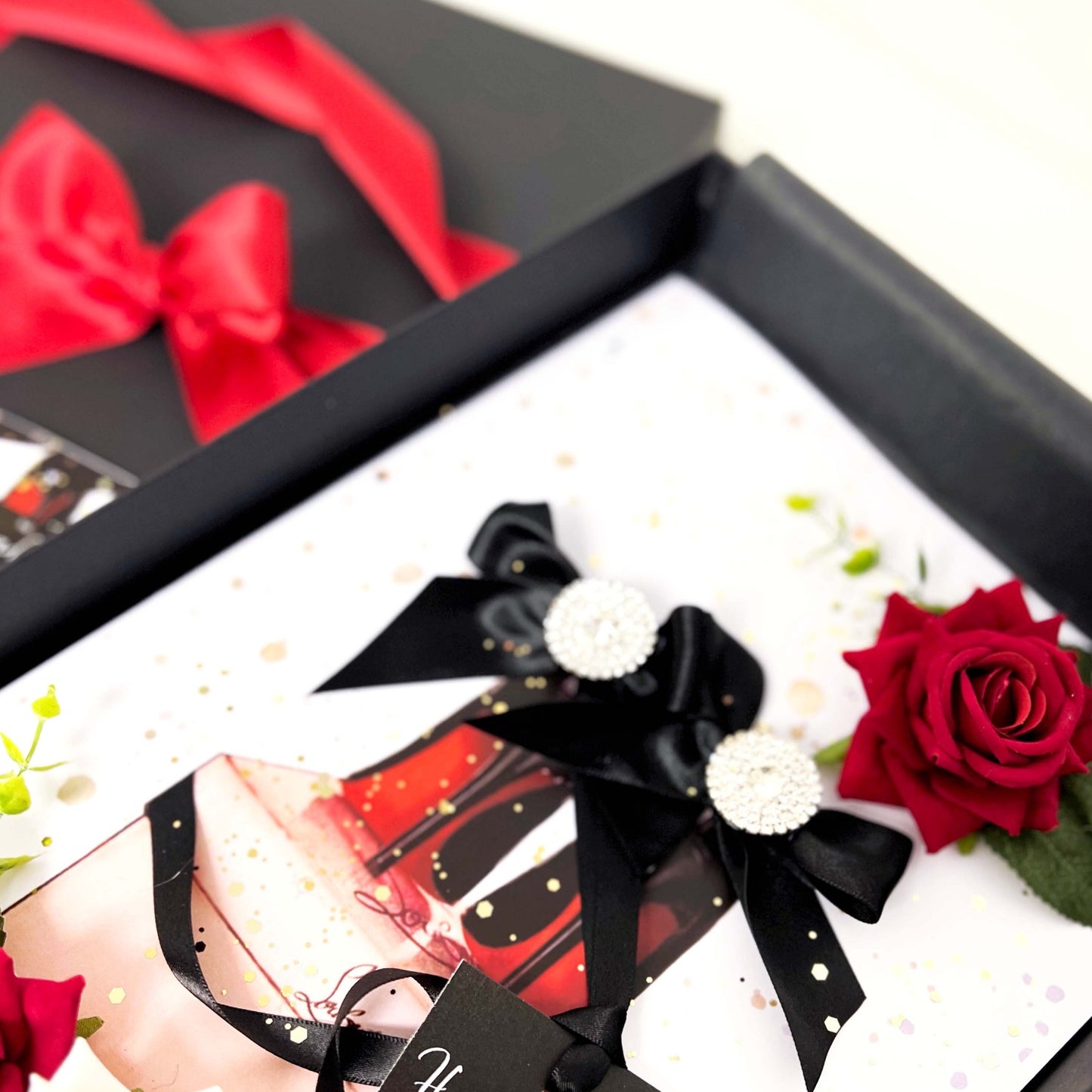 Luxury Handmade Louboutin Valentine's Day card