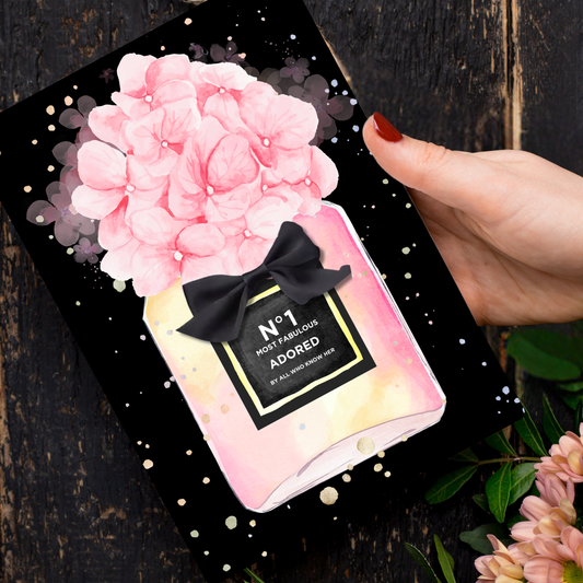 Hydrangea Scented A5 Card with envelope