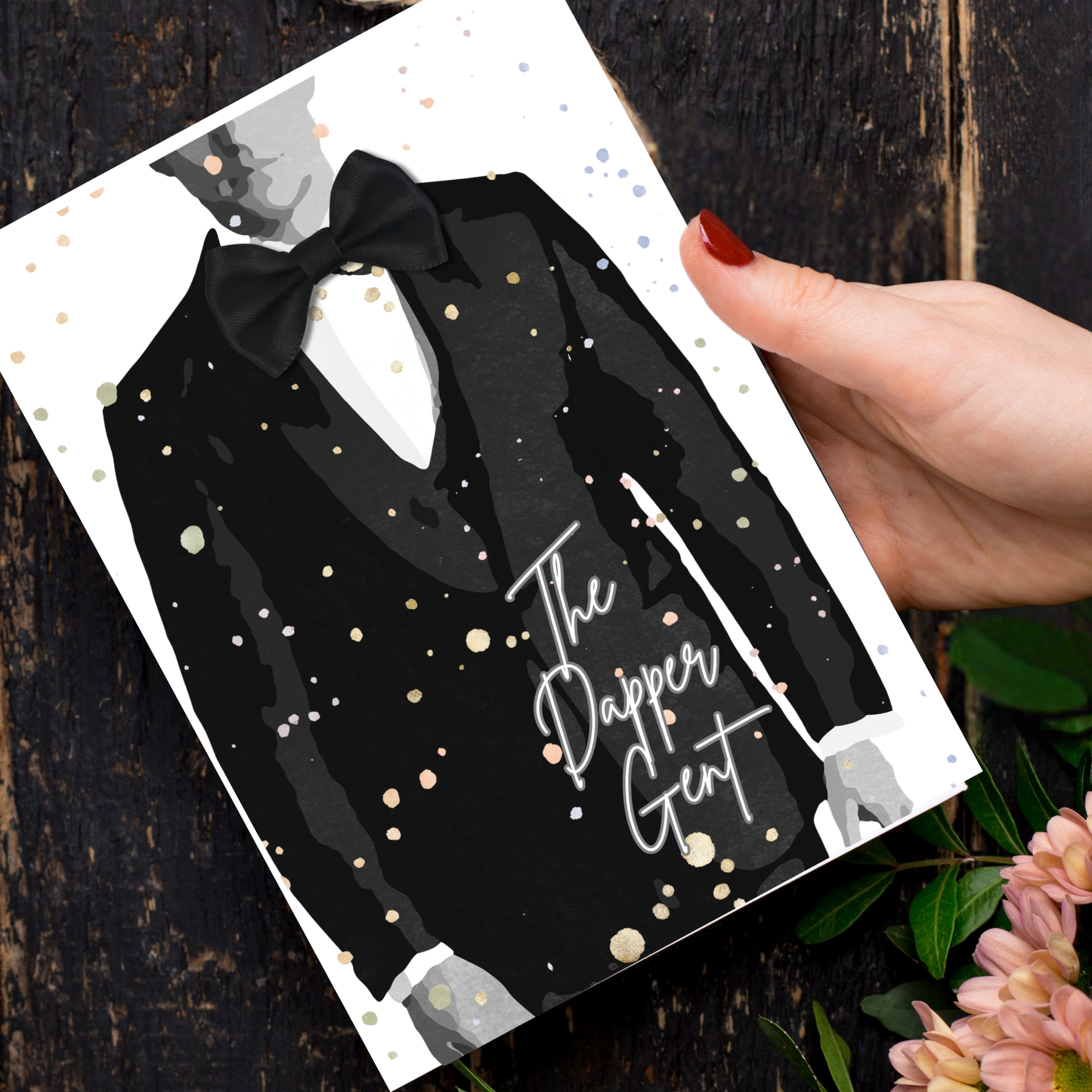 Tux Mans Scented A5 Card with envelope