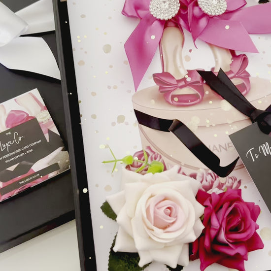 Video showcase showing the luxury handmade Chanel High Heels Shoe Scented Card Design