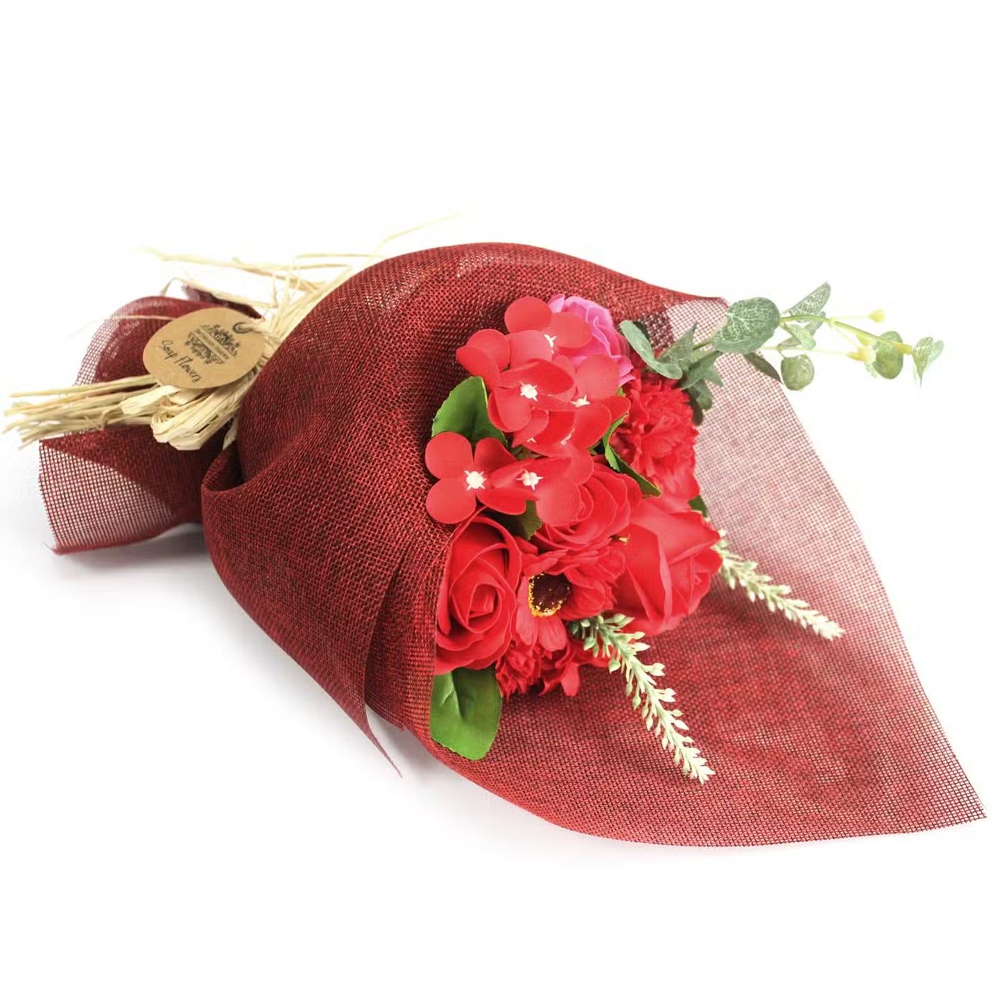 Red Bouquet of Rose Soaps