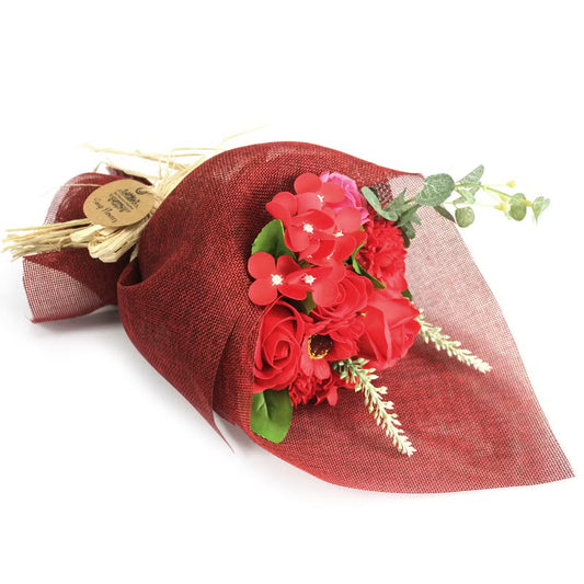 Red Bouquet of Rose Soaps