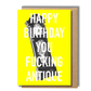 rude birthday card happy birthday antique