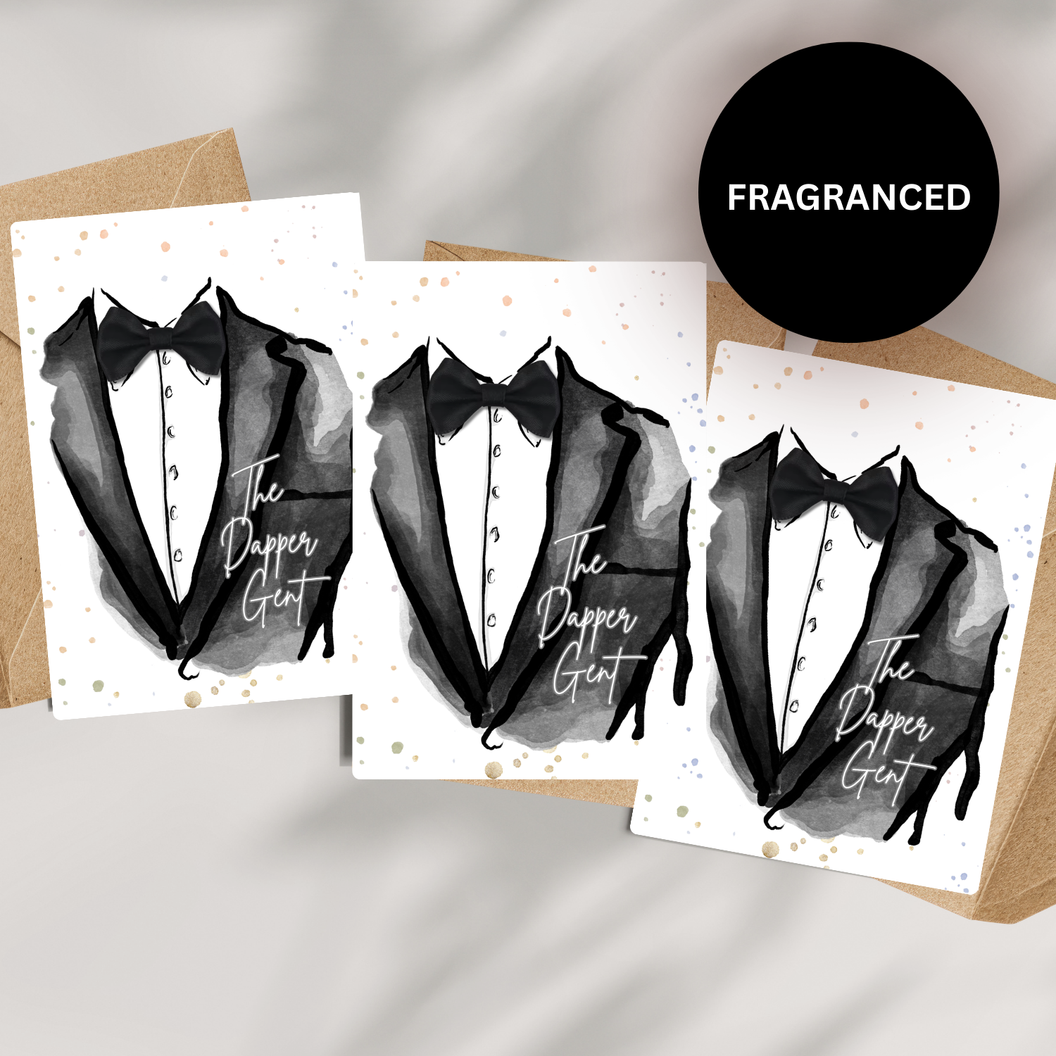 Stylish handmade luxury invitations cards for him