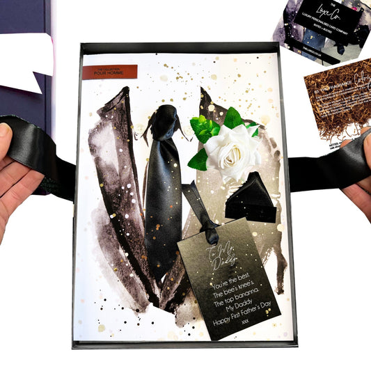 Suited + Booted - luxury cards for Fathers Day scented with antique cologne