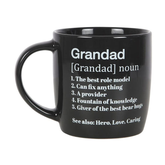 Black and White Ceramic Mug for Grandad Mug in Box