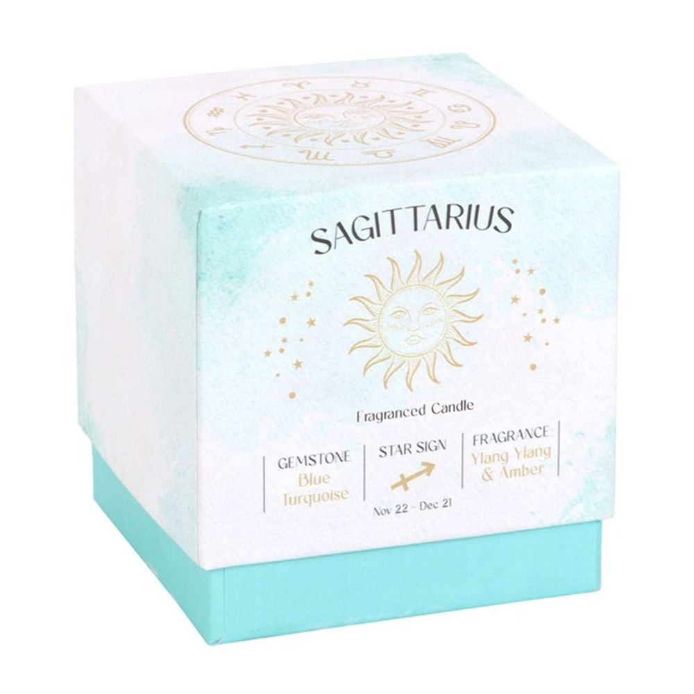 Sagittarius Gemstone Zodiac Scented Candle