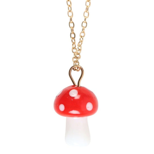 Tarjeta de collar con dije de Toadstool