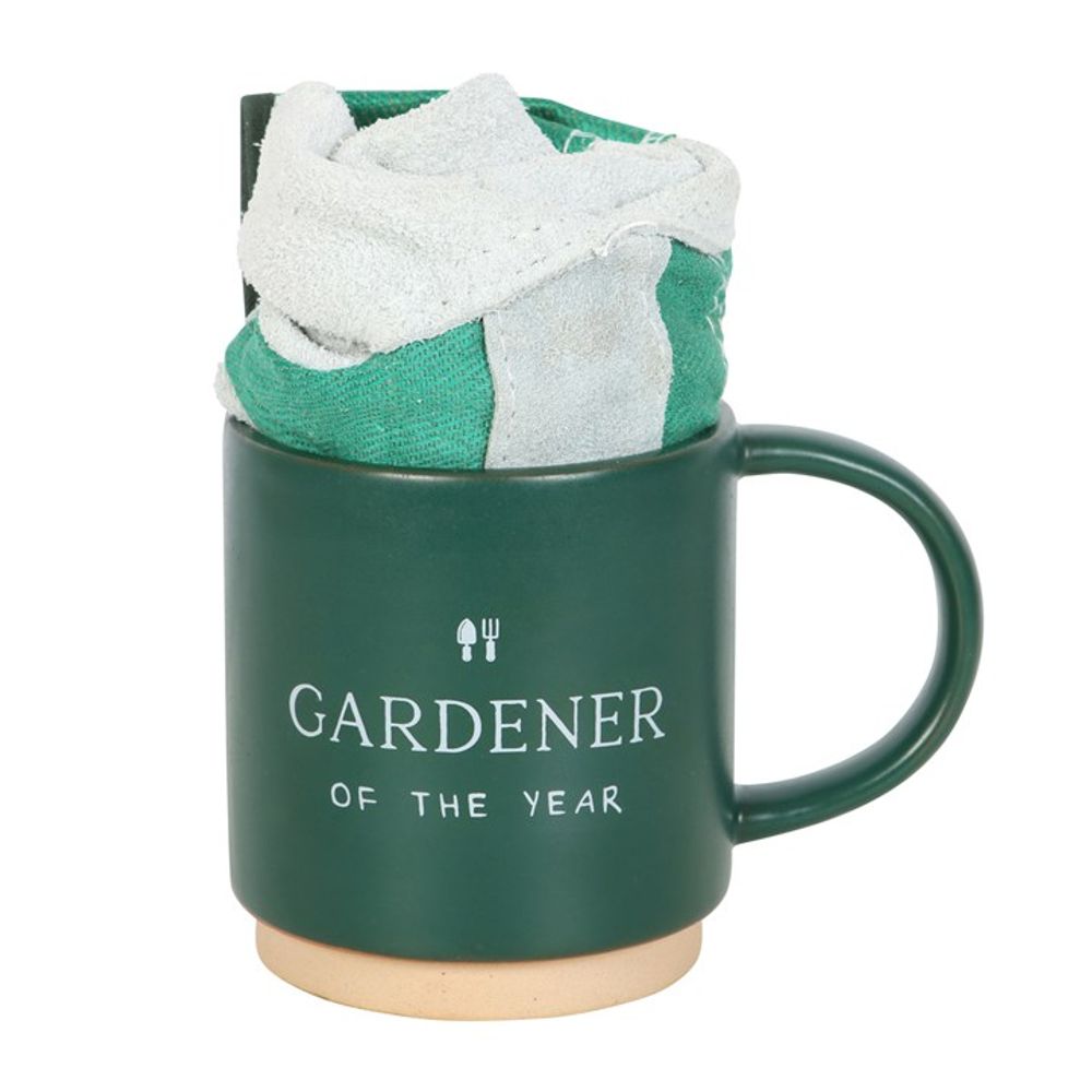 Juego de taza y guantes Jardinero del año