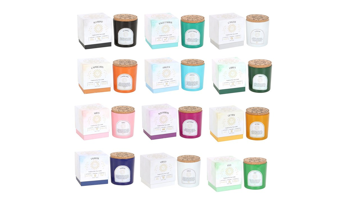 Star sign zodiac Scented candles