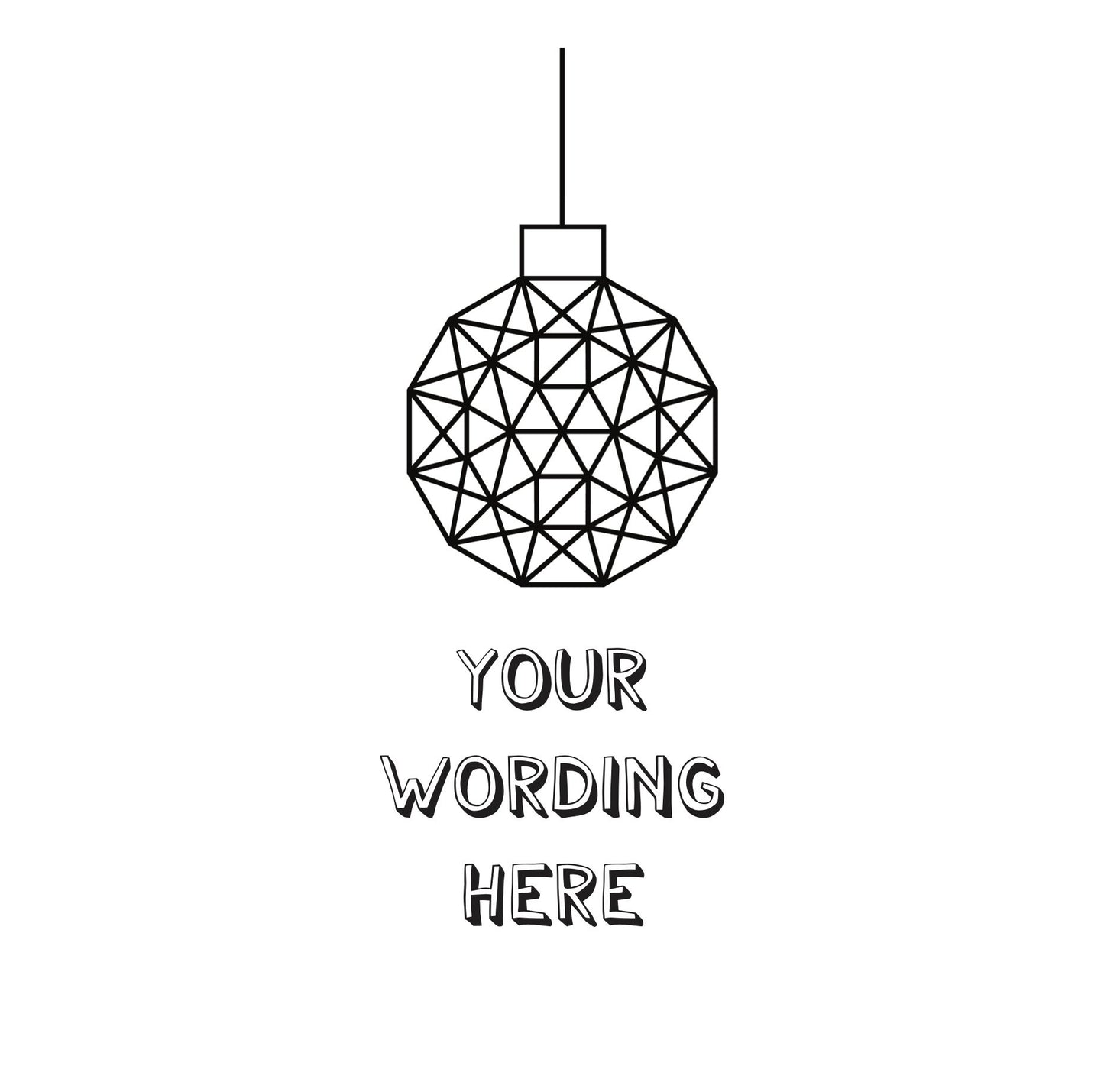 Christmas bauble decoration jumper | Design your own | By Lilly + Boo at The Luxe Co