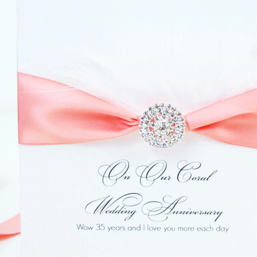 35th Anniversary Fluffy Feather Card