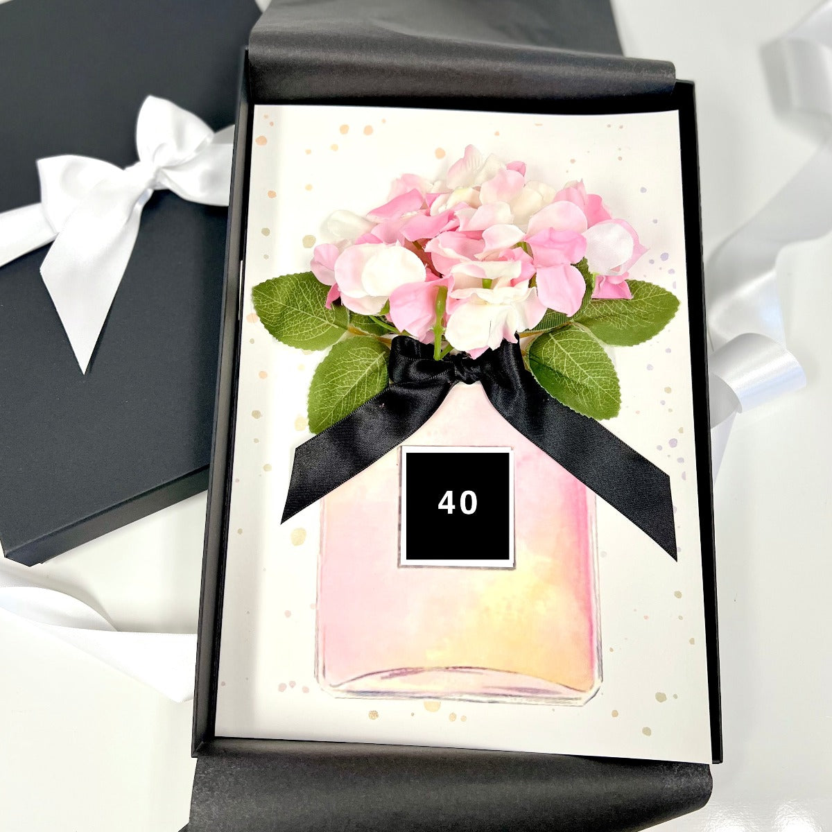 Personalised luxury 40th birthday cards for her, mum, wife at 40 | the Luxe Co