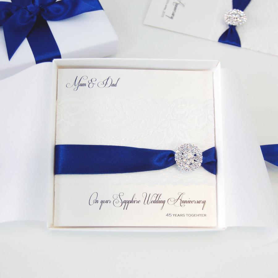 Personalised 45th anniversary cards