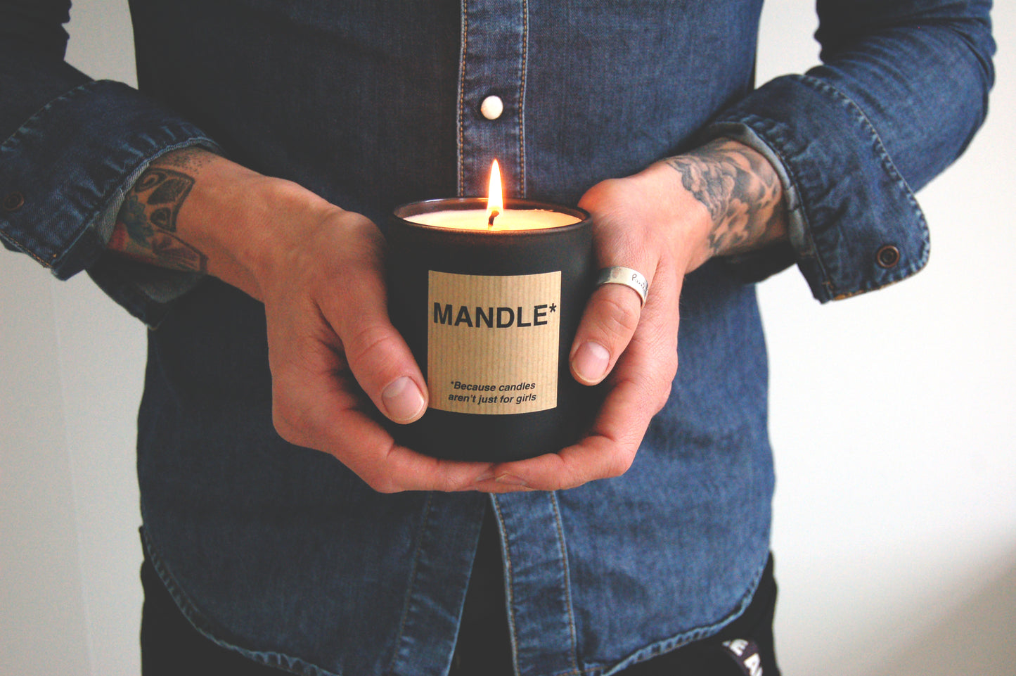 Gift for Him - The Mandle - A Man Candle Scented Cologne candle for him