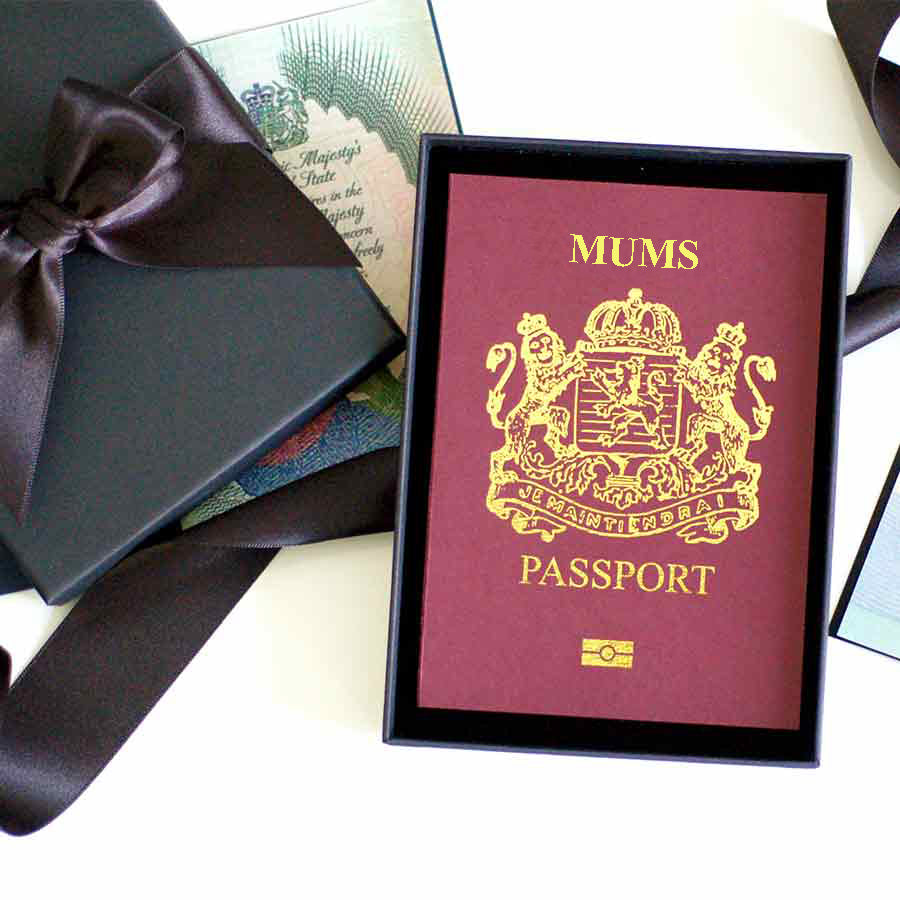 Mums Passport - The perfect way to surprise mum with a trip away