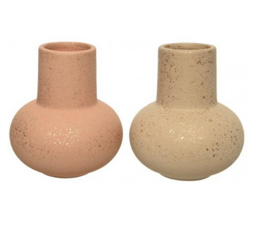 Gold Fleck Stoneware Vase