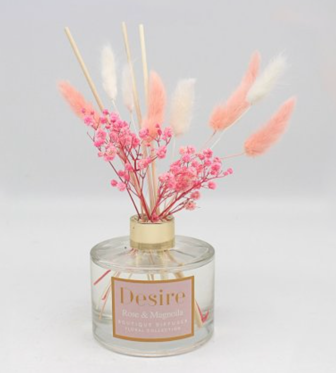 Rose Fragrance Pampas Reed Room Diffuser 100ml