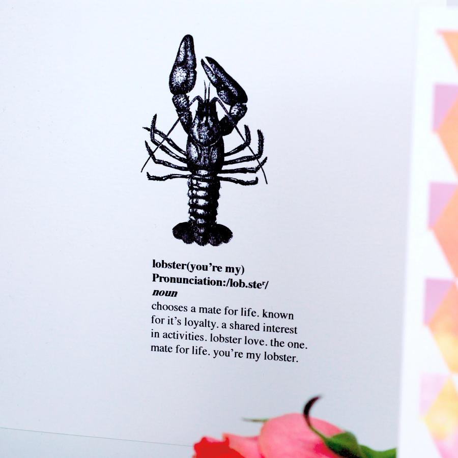 Mate For Life Lobster Card
