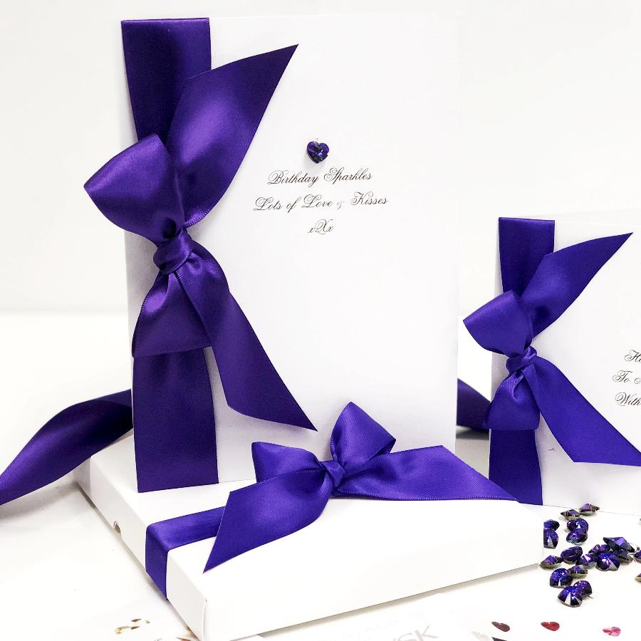 Purple birthday card | The Luxe Co