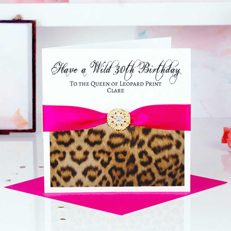 Start Personalising Your Leopard Print Card - theluxeco.co.uk