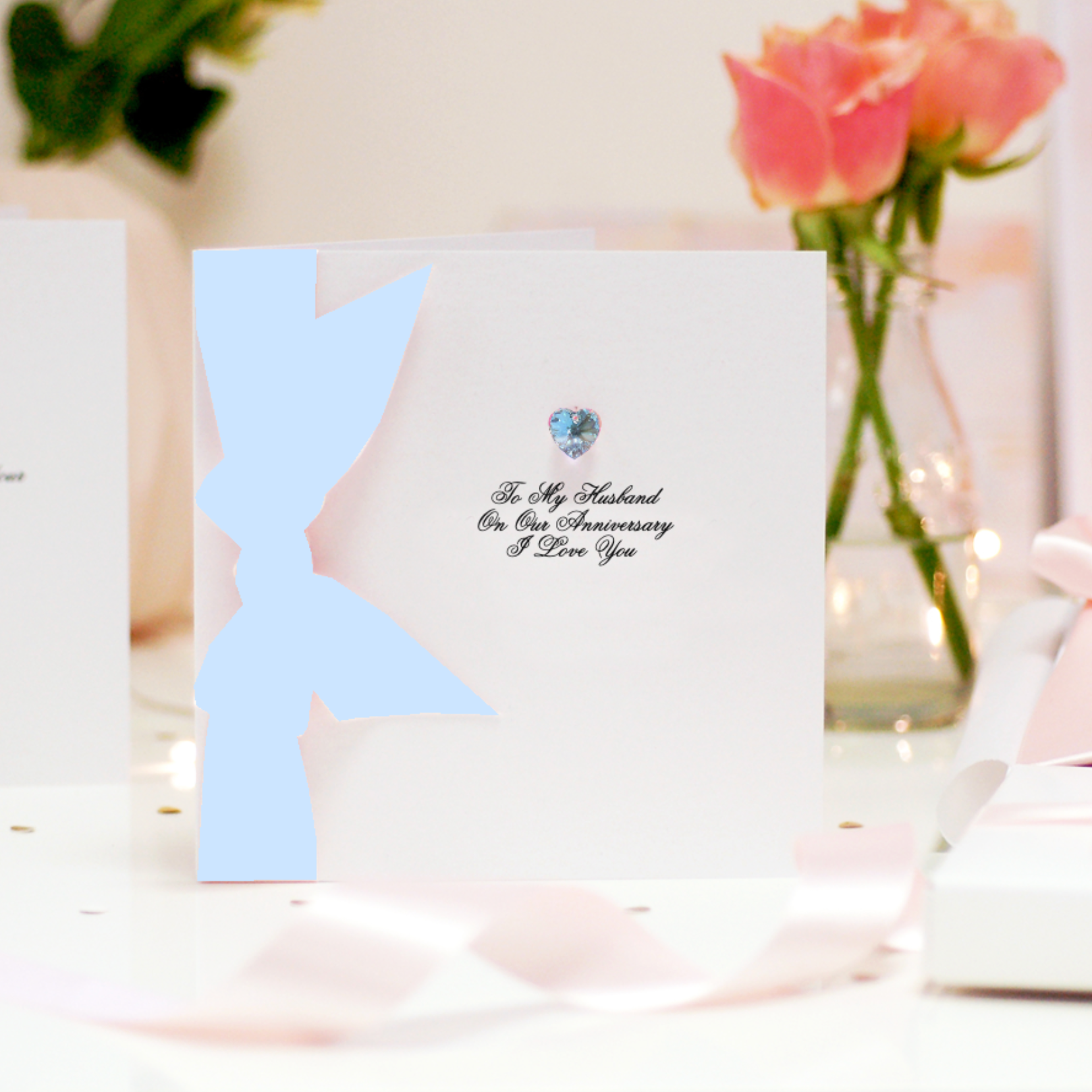 Personalised husband anniversary cards | The Luxe Co