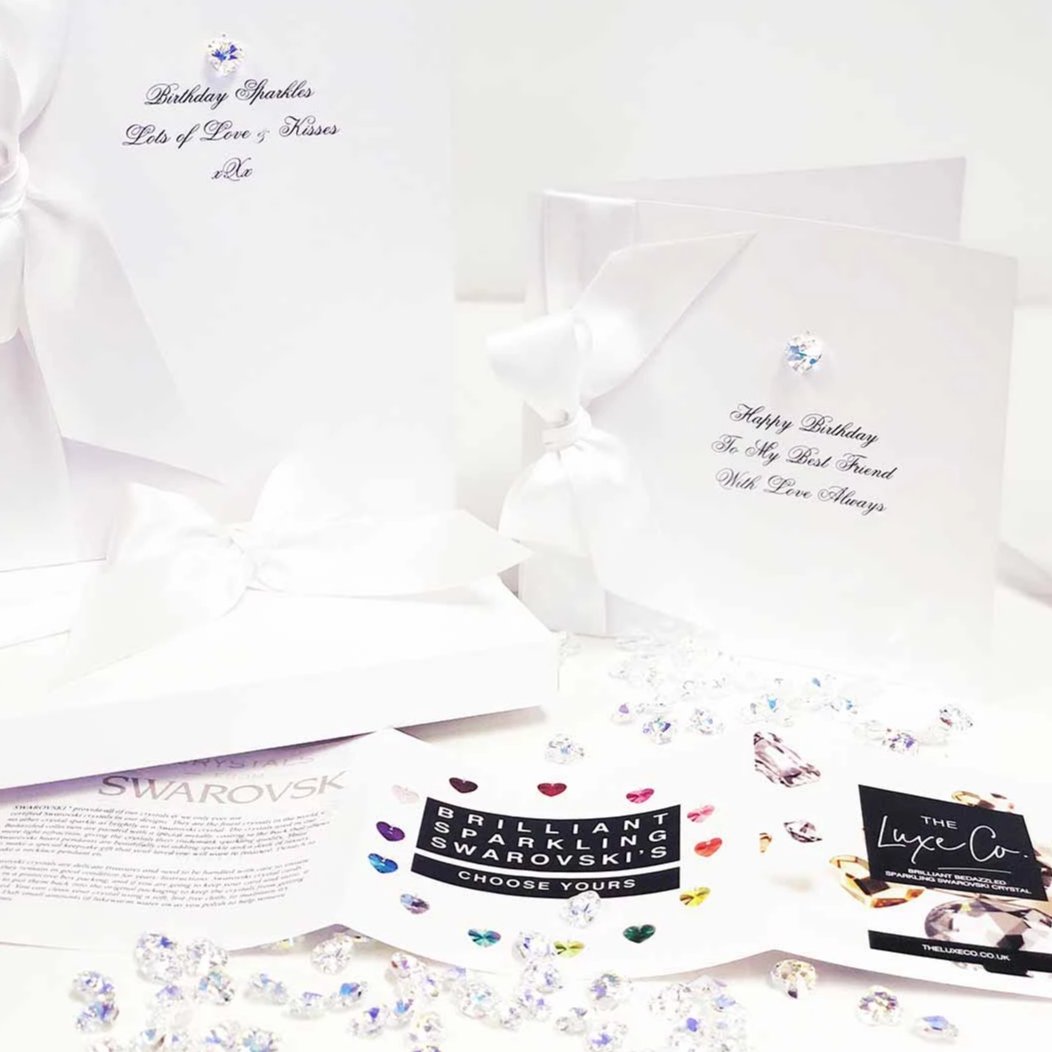 Luxury April Birthday Card with Aprils Birthstone Diamond | The Luxe Co