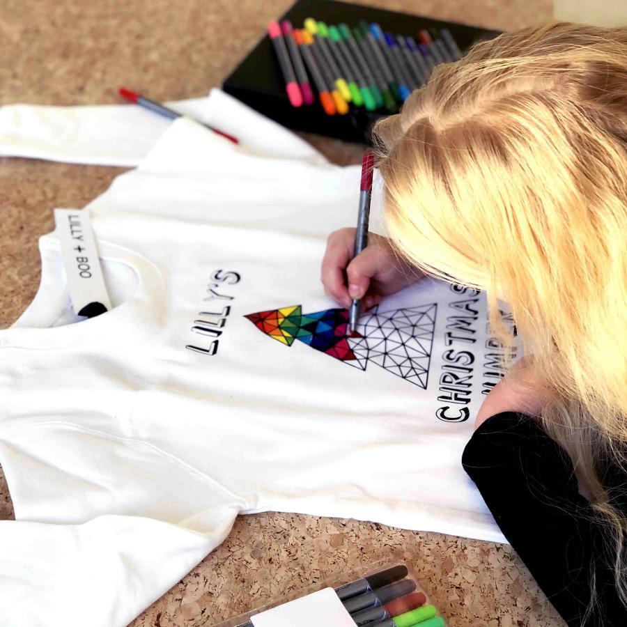 Mindful colouring christmas jumper