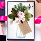 Bloom Personalised Handmade scented engagement rose card