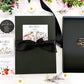 Tarjeta de condolencia personalizada con aroma a lirio de cala y orquídea 