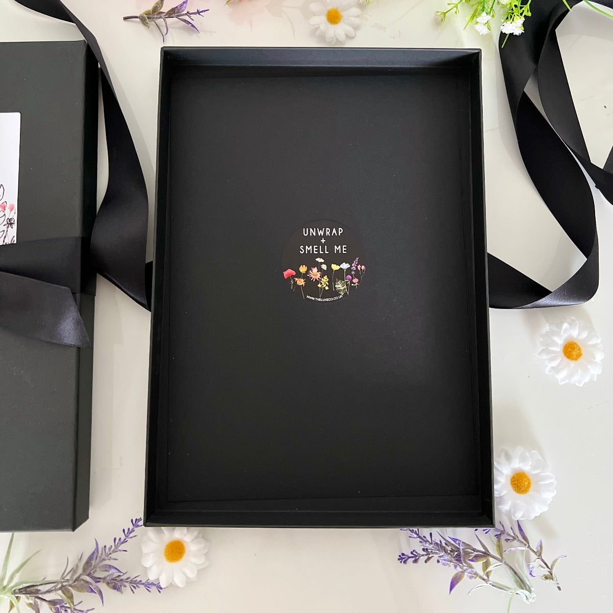 40th birthday cards come boxed in black luxury gift box | The Luxe Co