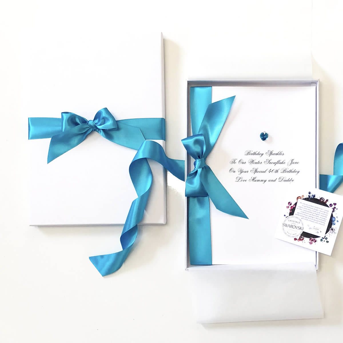 Blue zircon birthstone birthday cards | The Luxe Co