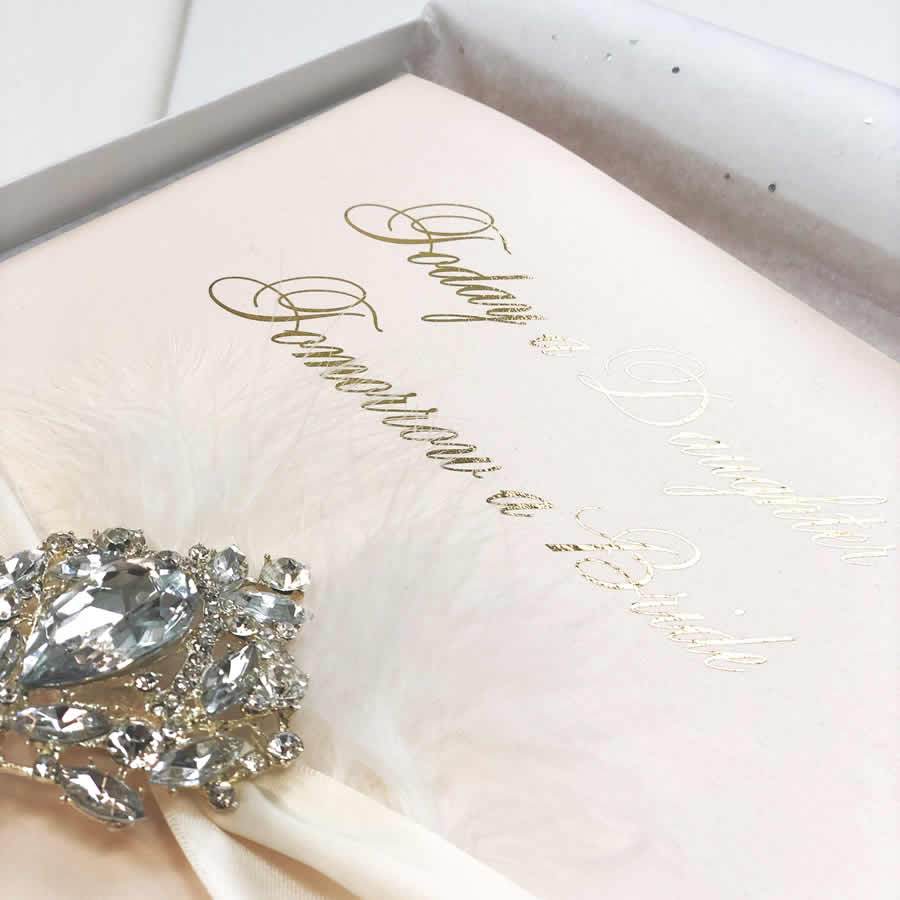 Blush Gold Foil exquisite Luxury Cards - theluxeco.co.uk