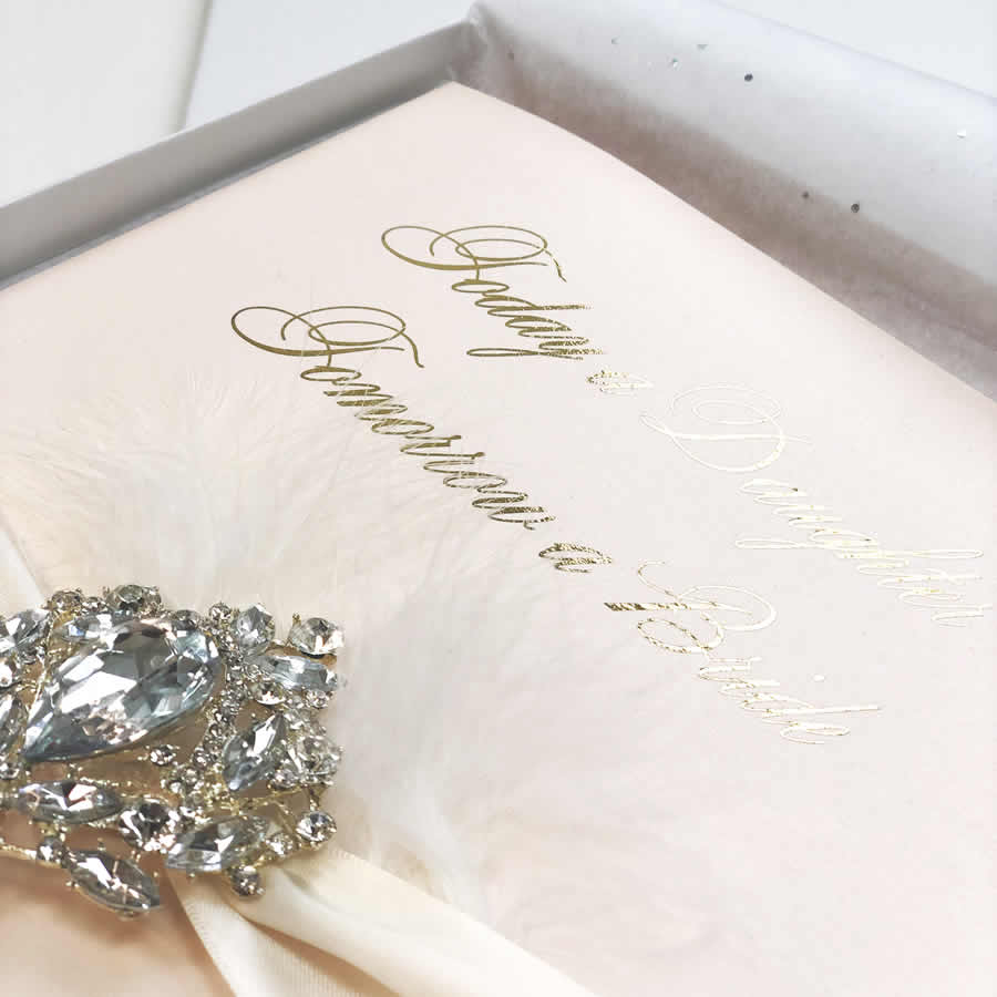 Blush Bling Gold Foil exquisite Luxury Cards - theluxeco.co.uk