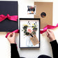 Happy anniversary flower bouquet card in box - theluxeco.co.uk