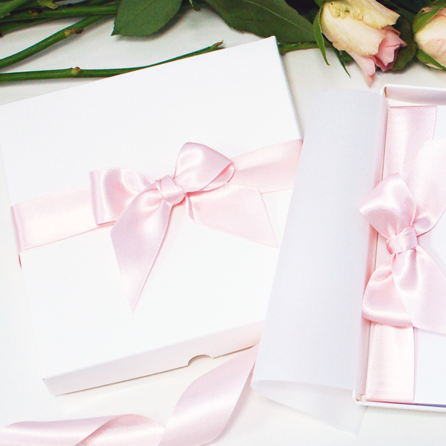 Special Boxed Birthday Card in baby pink with tissue | The Luxe Co