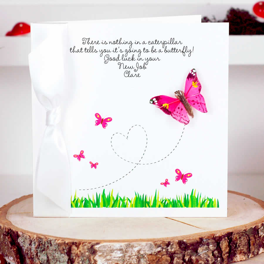 Flutter Bright Butterfly Card - theluxeco.co.uk