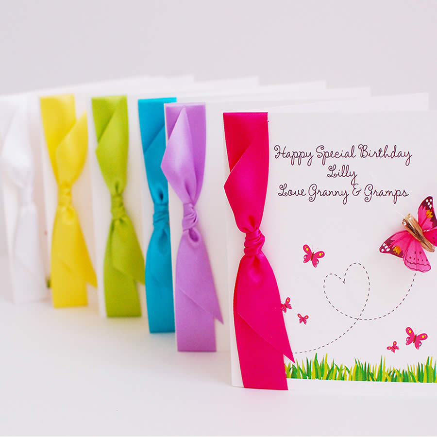 Flutter Bright Butterfly Card - theluxeco.co.uk