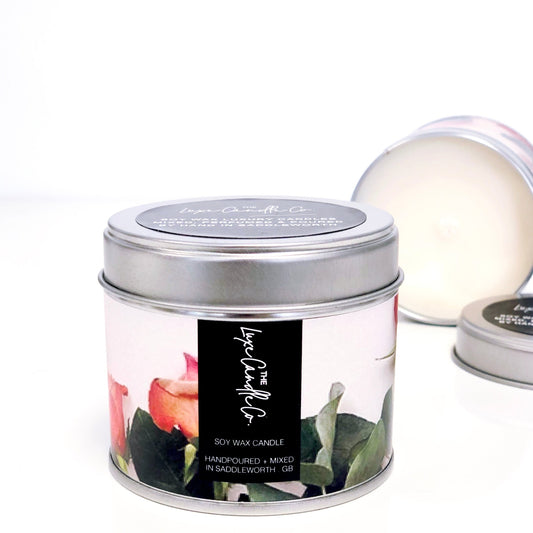 Rose scented candle | Small luxury gift | Luxury candles by The Luxe Gift Co