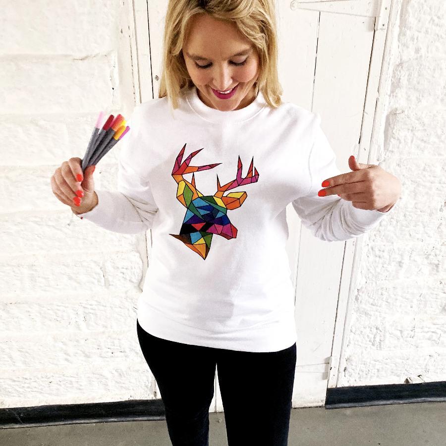 Colour your own xmas jumper by Lilly and Boo at The Luxe Co