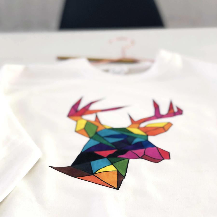 Rainbow christmas jumper By Lilly + Boo at The Luxe Co