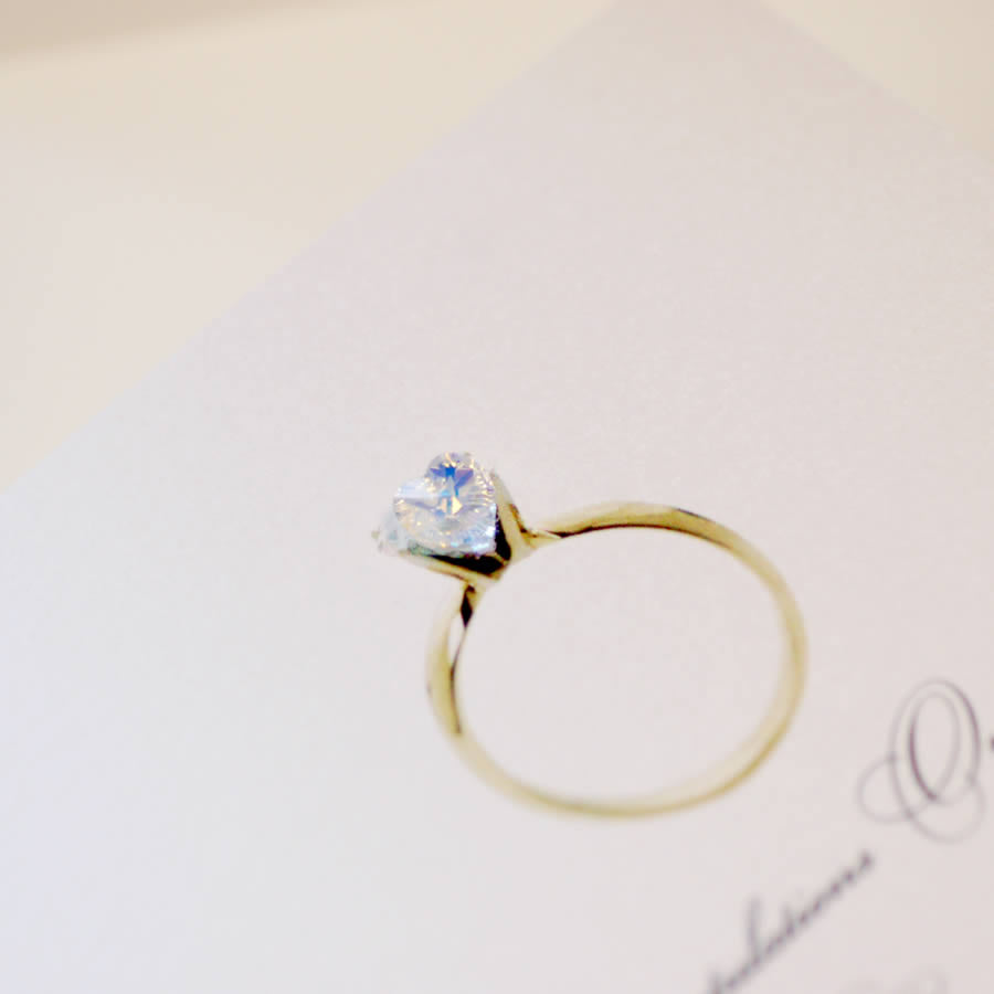 Diamond Ring Personalised Card - theluxeco.co.uk