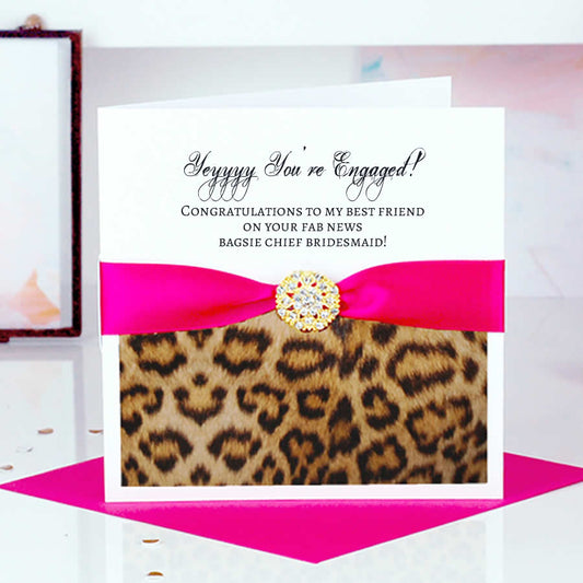 Different Engagement card Leopard - theluxeco.co.uk
