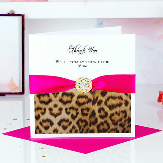 Different Thank you card Leopard - theluxeco.co.uk